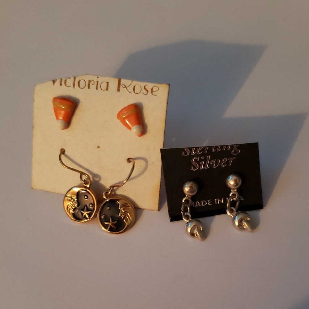 Halloween Mood Earrings Set - 3 Pairs